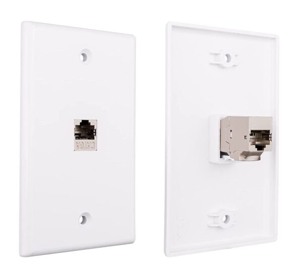 Accoppiatore di Rete RJ45 Cat.6A F/F Schermato FTP da pannello 16.5mm - immagine 5