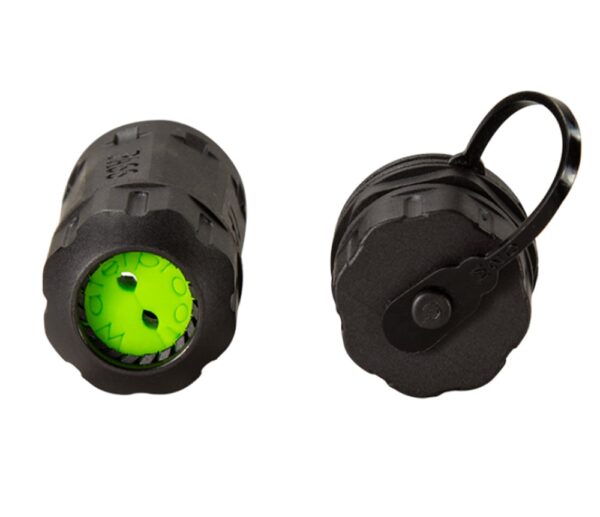 Connettore Fibra Ottica LC Duplex Impermeabile IP68 con Pressacavo e Cappuccio Antipolvere - immagine 2