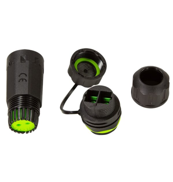 Connettore Fibra Ottica SC Duplex Impermeabile IP68 con Pressacavo e Cappuccio Antipolvere - immagine 3