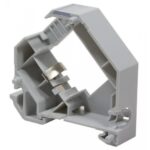 Adattatore keystone RJ45 per Barra DIN espandibile in Plastica con messa a terra