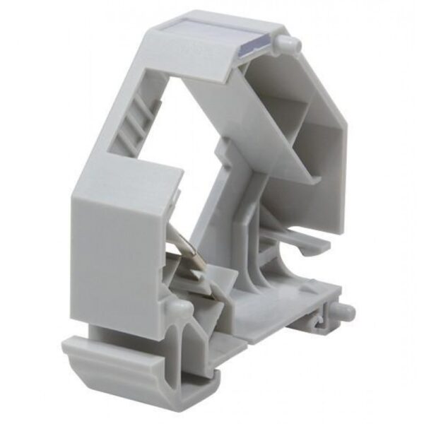 Adattatore keystone RJ45 per Barra DIN espandibile in Plastica con messa a terra - immagine 3