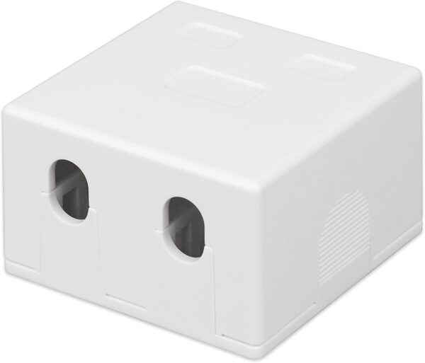 Presa a Muro per 2 Frutti Keystone Bianco - immagine 2