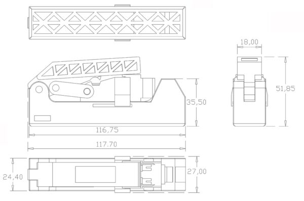 Kit 24 Frutti Cat.6 UTP 90° Keystone con Pinza Crimpatrice - immagine 3