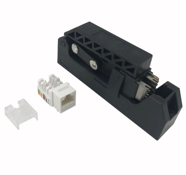 Kit 24 Frutti Cat.6A UTP 90° Keystone con Pinza Crimpatrice - immagine 4