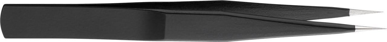 Kit 6 Pinzette di Precisione a Punta Piatta a Croce e Antistatiche in acciaio INOX - immagine 3