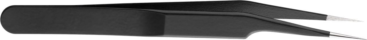 Kit 6 Pinzette di Precisione a Punta Piatta a Croce e Antistatiche in acciaio INOX - immagine 5