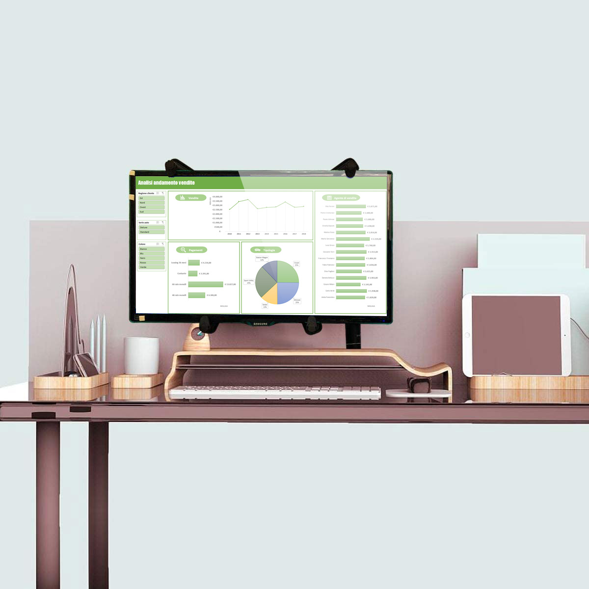 Kit Adattatore di Montaggio Non VESA per Monitor 13-27'' - immagine 8