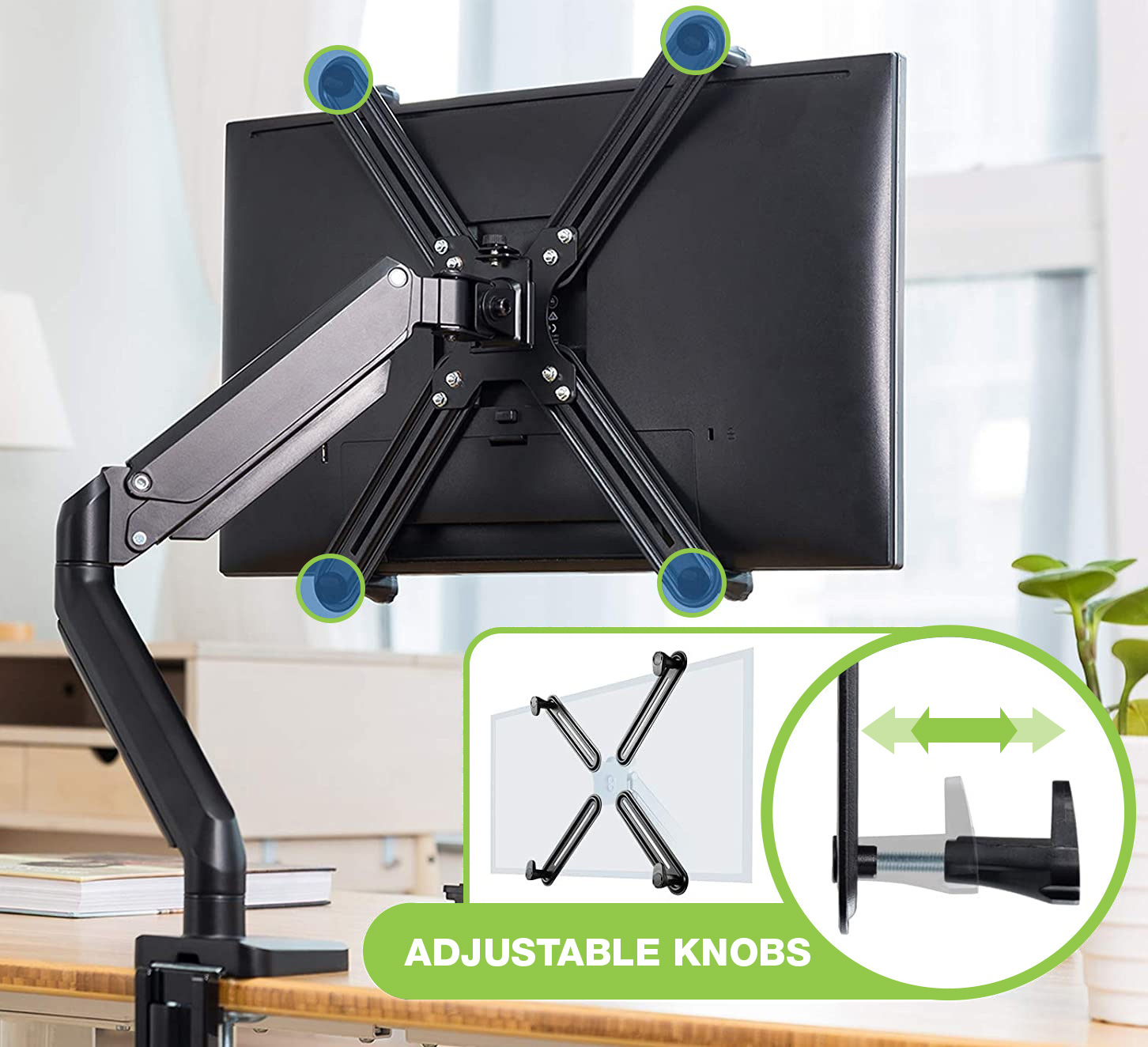 Kit Adattatore di Montaggio Non VESA per Monitor 13-27'' - immagine 9