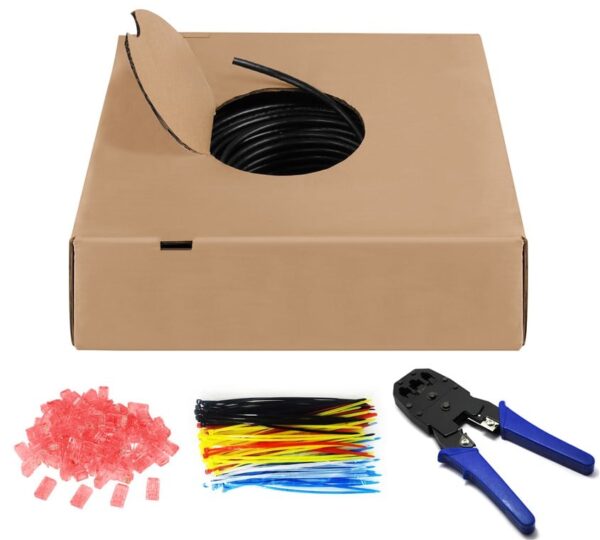 Kit Matassa U/UTP Cavo Cat.6 Rame 305m Rigido completo di Accessori - immagine 4