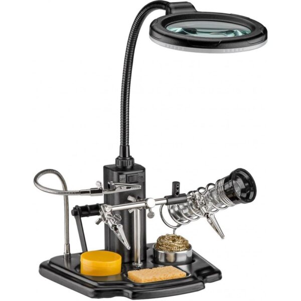 Kit per Saldatura con Lampada LED e lente ingrandimento - immagine 2