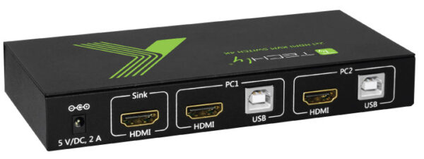 KVM switch 2x1 con USB e HDMI 4K - immagine 3