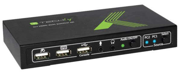 KVM switch 2x1 con USB e HDMI 4K - immagine 2