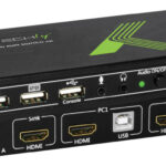 KVM switch 2x1 con USB e HDMI 4K