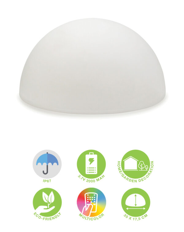 Lampada LED Multicolore a Mezza Sfera - immagine 3