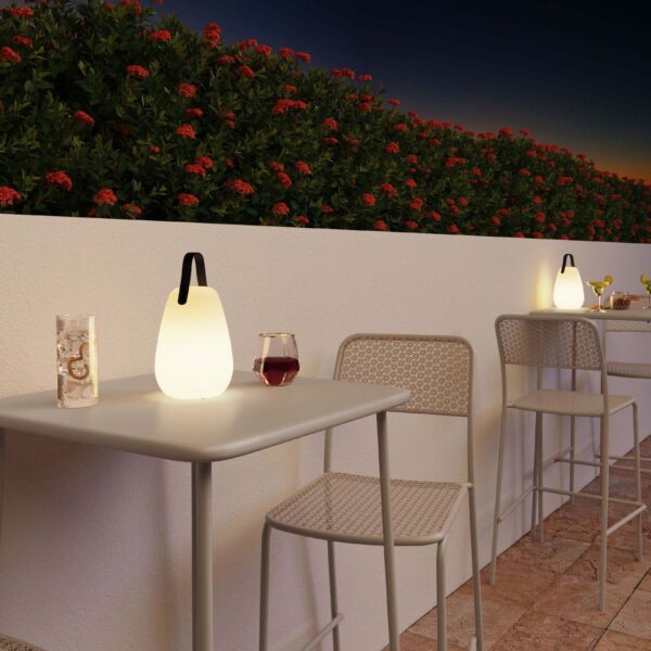 Lampada LED Multicolore Ricaricabile da Tavolo con Maniglia e Telecomando - immagine 4