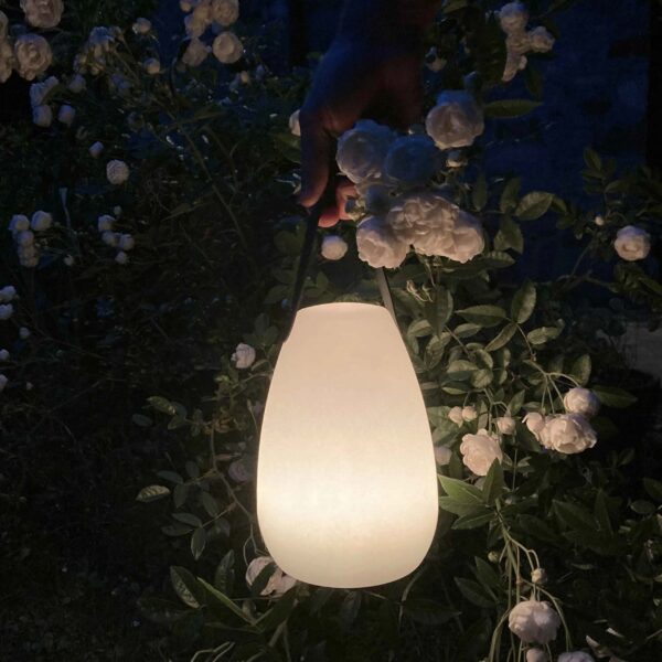 Lampada LED Multicolore Ricaricabile da Tavolo con Maniglia e Telecomando - immagine 7