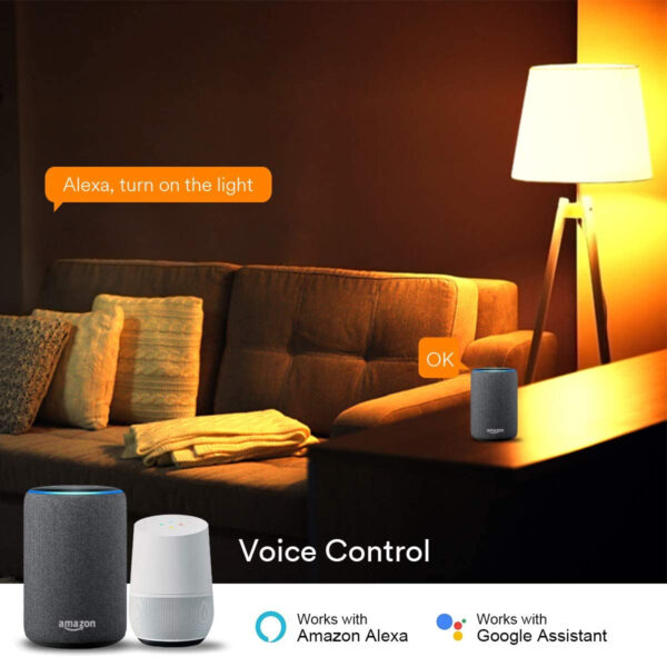 Lampadina LED E27 con Filamento Smart Controllo Vocale Alexa F, R9078 - immagine 5