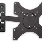 Supporto a muro per TV LED LCD 19 - 37'' inclinabile 2 snodi nero