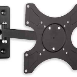 Supporto a muro per TV LED LCD 19 - 37'' inclinabile 2 snodi nero