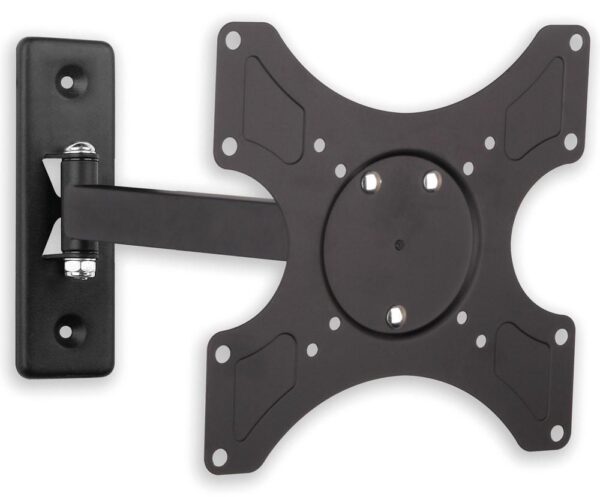 Supporto a muro per TV LED LCD 19 - 37'' inclinabile 2 snodi nero