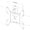 Supporto a muro per TV LED LCD 13''-37'' fisso Nero - immagine 3