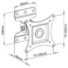 Supporto a muro per TV LED LCD 13''-30'' full motion Nero - immagine 4