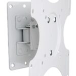 Supporto a muro per TV LED LCD 19 - 37'' inclinabile 1 snodo Bianco