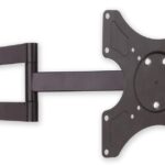 Supporto a muro per TV LED LCD 19-37'' inclinabile 3 snodi nero