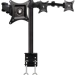 Supporto da scrivania per 3 Monitor 13-24'' con morsetto