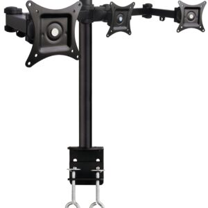 Supporto da scrivania per 3 Monitor 13-24'' con morsetto
