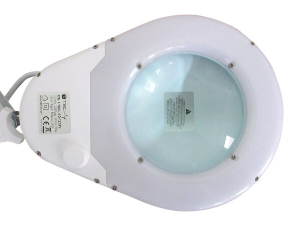 Lente d'ingrandimento con lampada e morsetto - immagine 4