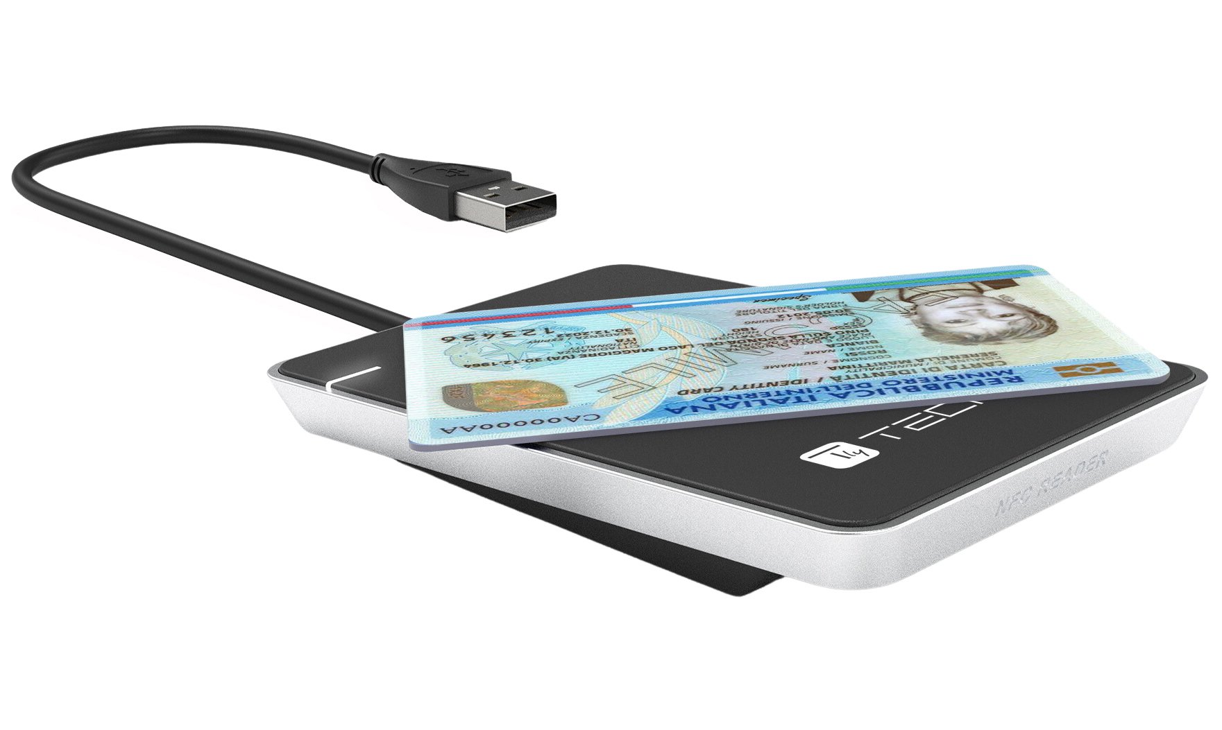Lettore Contactless Card Reader RFID e NFC per Carta dIdentità Elettronica e Tessera Sanitaria