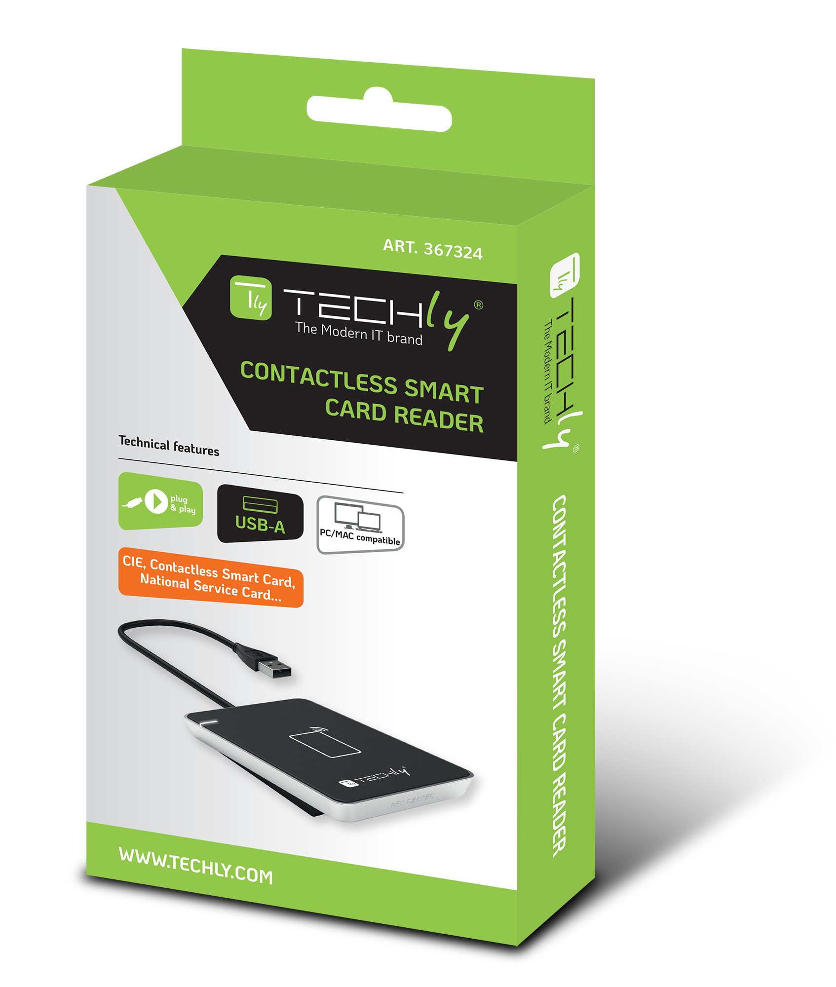 Lettore Contactless Card Reader RFID e NFC per Carta dIdentità Elettronica e Tessera Sanitaria - immagine 2