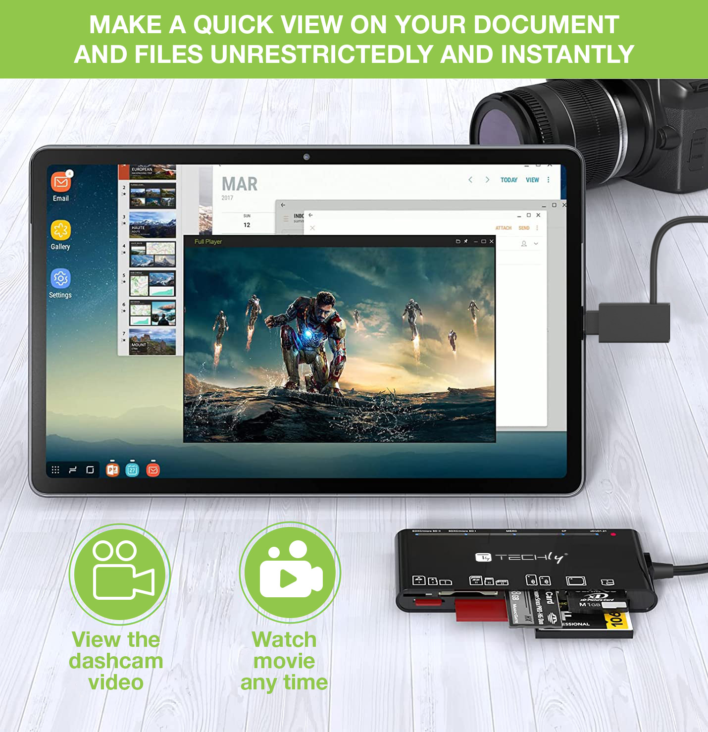 Lettore di Memorie SD 7 in 1 USB 3.0 tipo A e USB-C™ - immagine 6