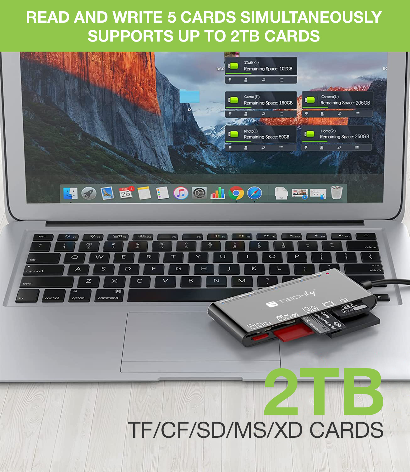 Lettore di Memorie SD 7 in 1 USB 3.0 tipo A e USB-C™ - immagine 8