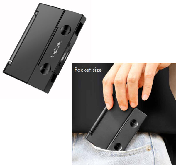 Lettore di Memorie USB 3.2 Gen1 2 in 1 con Custodia Card - immagine 3