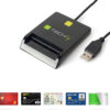 Lettore di Smart Card USB Esterno Nero - immagine 5
