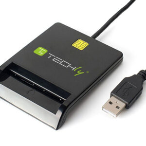 Lettore di Smart Card USB Esterno Nero