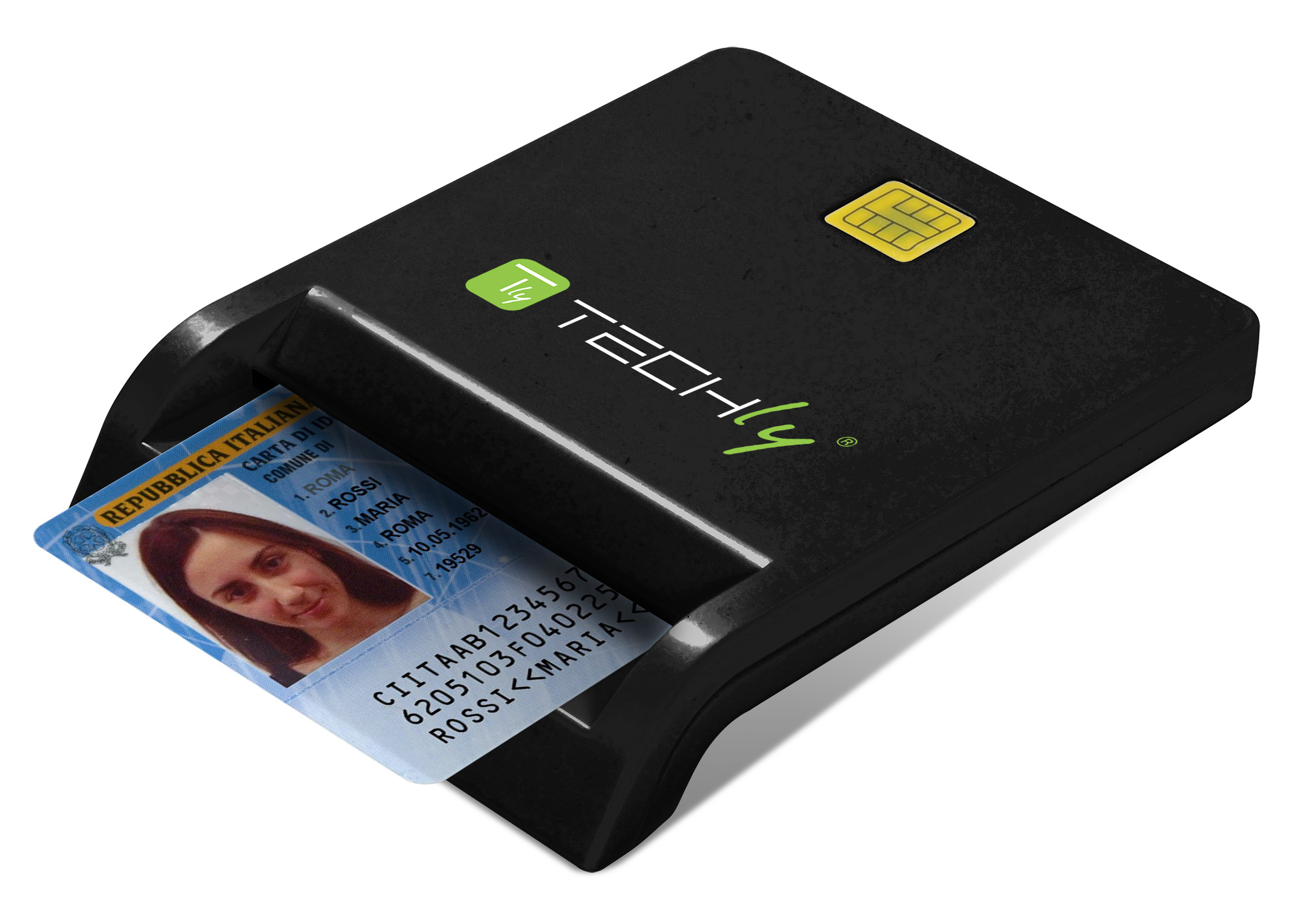 Lettore/Scrittore di Smart Card USB-C™ Compatto Nero - immagine 4