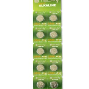 Batteria a Bottone Alcalina AG13 LR44 A76 GP76A 357 (set 10 pz)