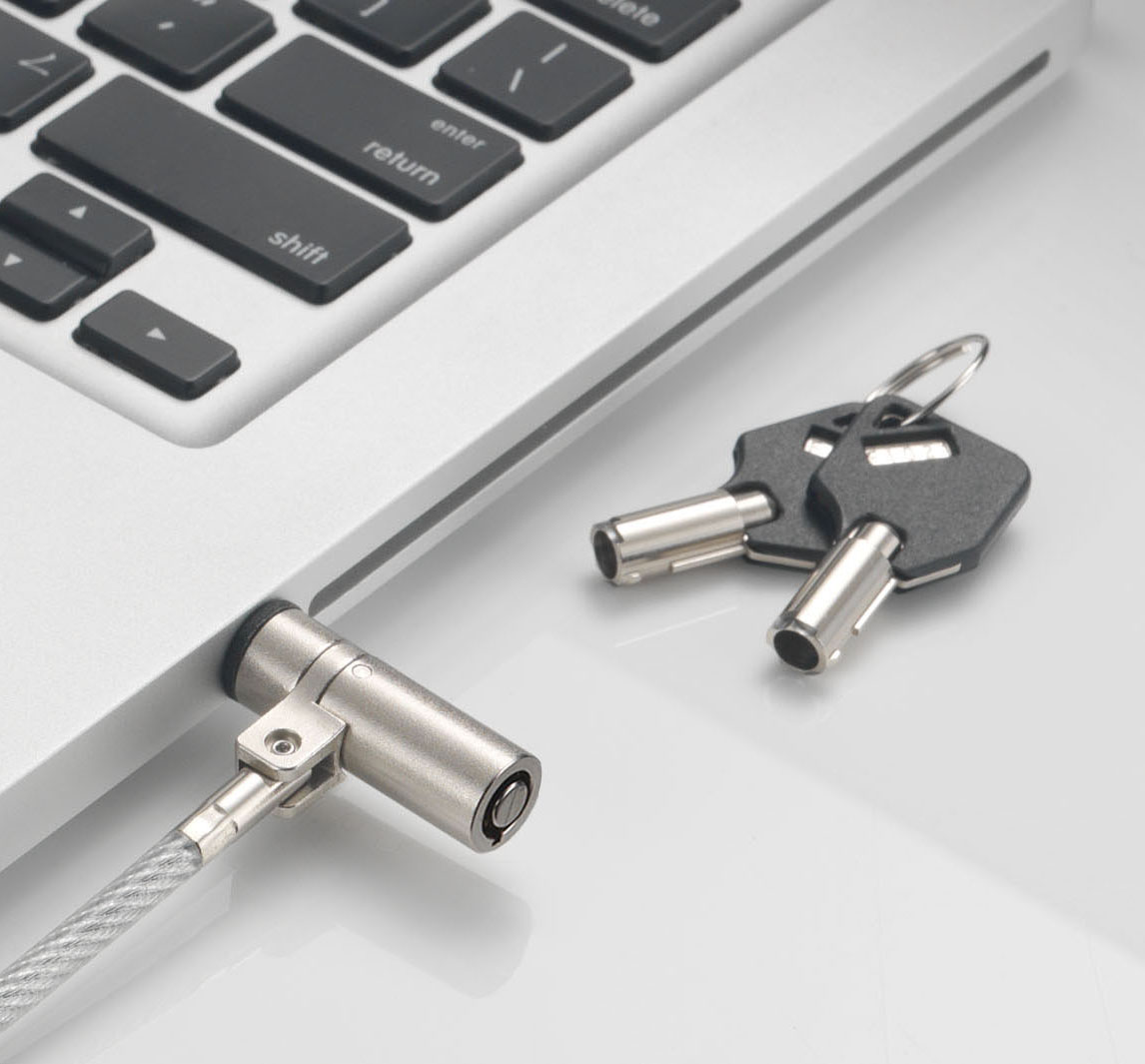 Lucchetto con Sistema di Sicurezza Wedge-Lock per Notebook Cavo 1,8m - immagine 3