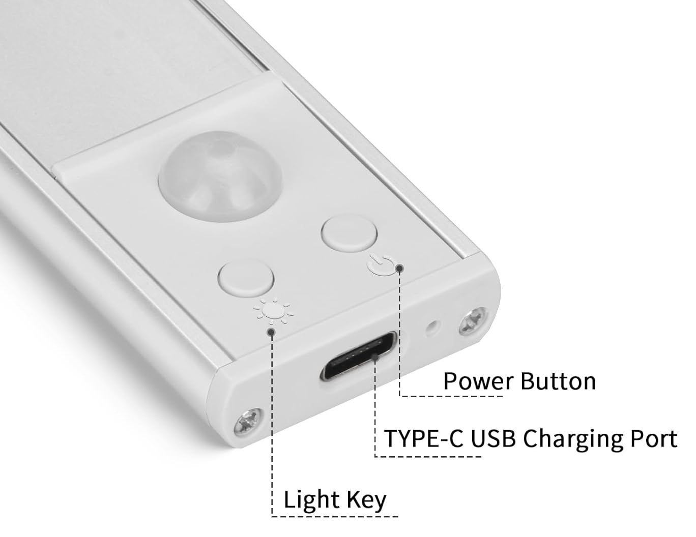 Luce LED Slim Ricaricabile USB con Sensore di Movimento 30 cm - immagine 2