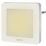Luce Notturna LED Quadrata con Sensore Crepuscolare Bianco Caldo