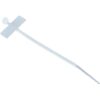Fascette Fermacavi 100x2,5mm con Targhetta 25x8mm 100 pz Bianco - immagine 7