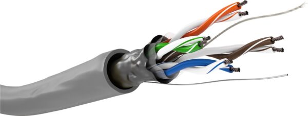 Matassa F/UTP Cavo Cat.5E CCA 100m Flessibile Grigio - immagine 2