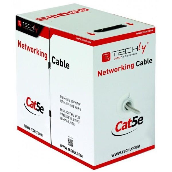 Matassa F/UTP Cavo Cat.5E CCA 305m Rigido Grigio - immagine 2