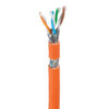 Bobina S/FTP, 4 coppie, Cavo Cat.7 1000 MHz Rame 500m Rigido Arancione - immagine 2