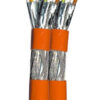 Bobina S/FTP, 4 coppie, Cavo Cat.7 1000 MHz Rame 500m Rigido Arancione - immagine 3