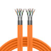 Matassa S/FTP Cavo Cat.7 Rame 1000MHz Duplex Eca 100m Rigido Arancione - immagine 2