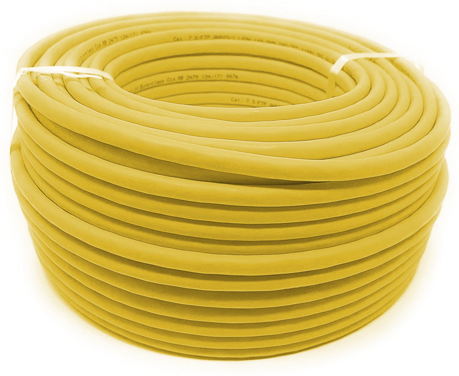 Matassa S/FTP Cavo Cat.8.2 Rame 2000MHz Dca 100m Rigido LSZH Giallo